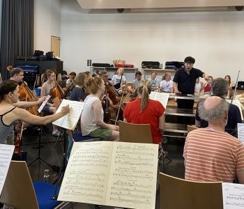 Klasse 5e besucht Orchesterprobe